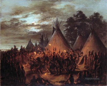  americanos Pintura - indios americanos occidentales 37